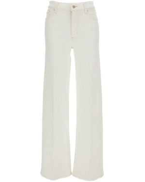 FRAME Palazzo Wide Leg Jeans - White