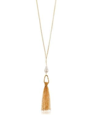 forte_forte Tassel-Detail Necklace - Metallic