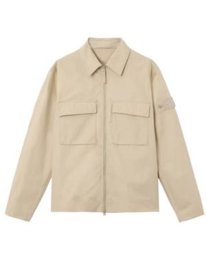 Stone Island Comfort-Fit Windproof And Breathable Zip-Up Overshirt - Natural