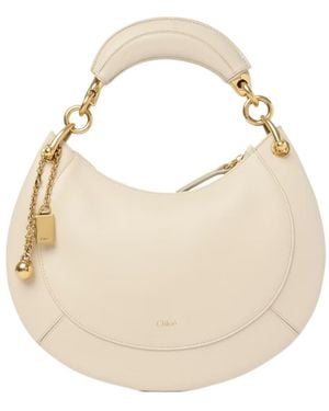 Chloé Small Banana Leather Shoulder Bag - Natural