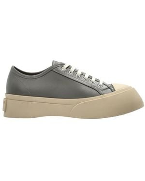 Marni Logo Patch Platform Pablo Trainer - Grey