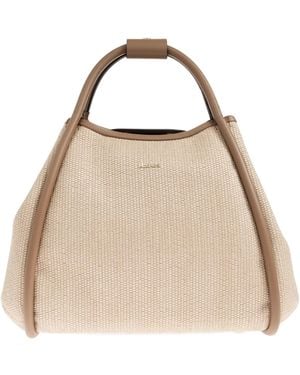 Max Mara Marine Tote Bag - Natural
