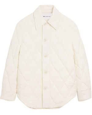 Ami Paris Padded Buttoned Jacket - White