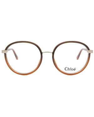 Chloé Chloé Eyewear Round Frame Glasses - Metallic