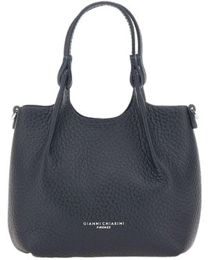 Gianni Chiarini Dua Grain-Leather Tote Bag - Blue