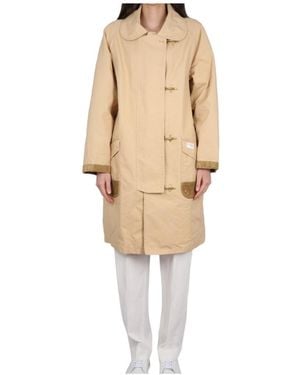 Fay Toggle Closure Duffle Coat - Natural