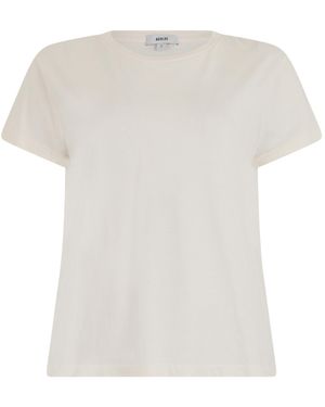Agolde Crew Neck Short Sleeve T-Shirt - White