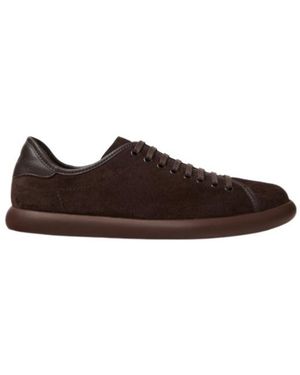 Camper Nubuck And Leather Trainers For - Brown