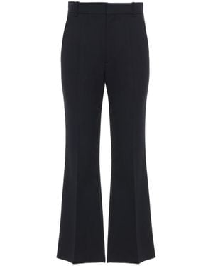 Chloé Micro-Wool Pants - Blue