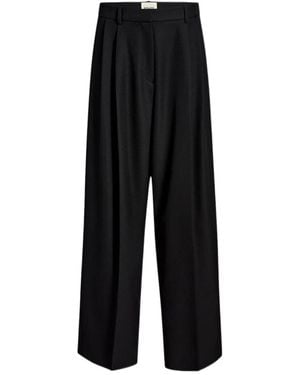 KHAITE Casual Pants With Belt Loops - Black