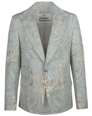 Vivienne Westwood A Buckle Suit Coat - Gray