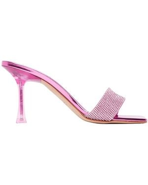 Magda Butrym Crystal High-Heeled Sandals - Pink