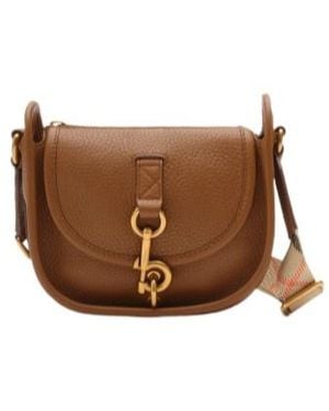 Burberry Mini B Clip Messenger Bag - Brown