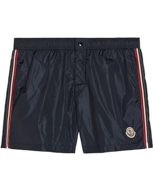 Moncler Elastic Waist Shorts - Blue