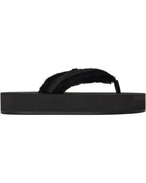 Balenciaga Minimalist Flat Slippers - Black