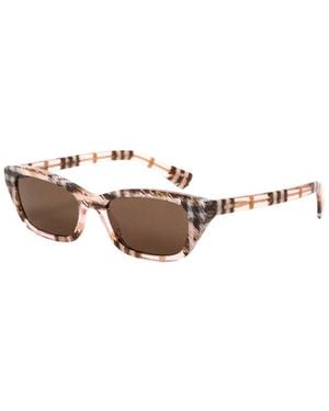 Burberry Logo Detail Sunglasses - White