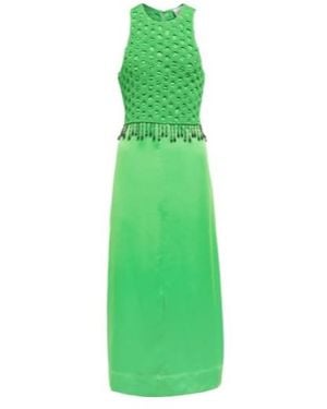 Ganni Satin Dress - Green