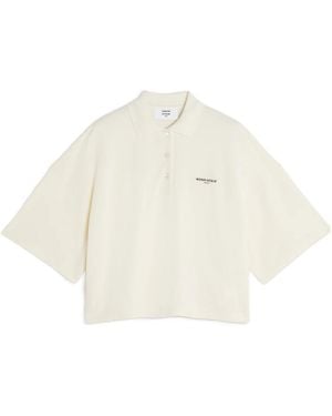 Maison Kitsuné Paris Oversize Polo - White