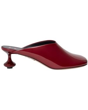 Loewe Toy Leather Mules - Red