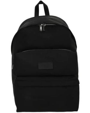 MM6 by Maison Margiela Numbers-Patch Zipped Backpack - Black