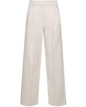 Brunello Cucinelli Belt-Loop Casual Pants - White