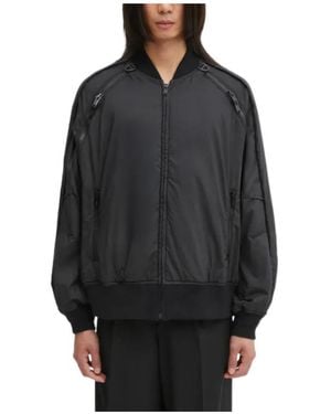 Undercover Zip-Detail Bomber Jacket - Black