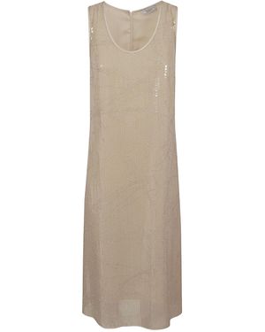 Peserico Sleeveless Dress - Natural
