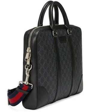 Gucci Gg Supreme Briefcase - Black