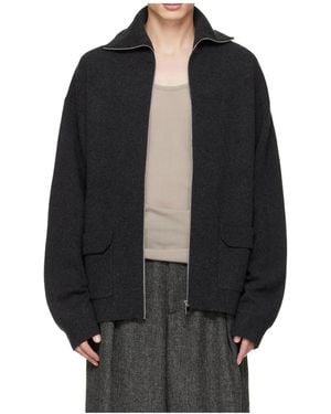 Lanvin Cashmere Knitted Zip-Up Cardigan - Black
