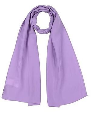MAX&Co. Solid Colour Satin Scarf - Purple