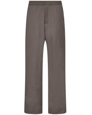 The Row Elasticated-Waistband Ari Pants - Gray