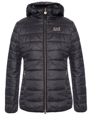 EA7 Quilted Cotton Suit - Black