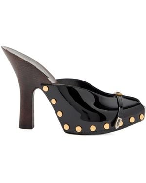 Versace Patent Leather High Heels - Black