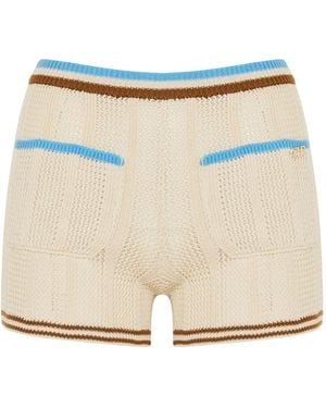 Valentino Vlogo-Detail Shorts - Natural