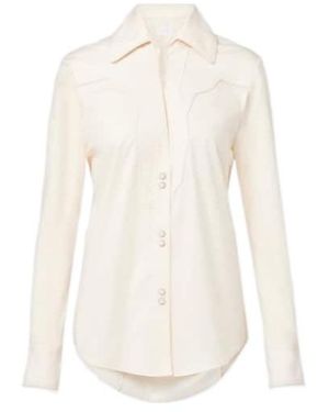 Johanna Ortiz Cotton-Blend Poplin Shirt - White