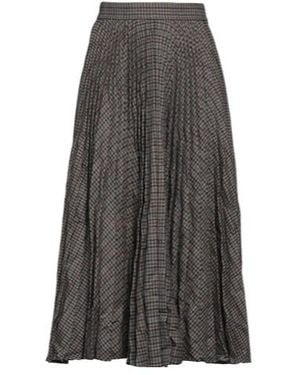 Balenciaga Plaid Pleated Skirt - Grey