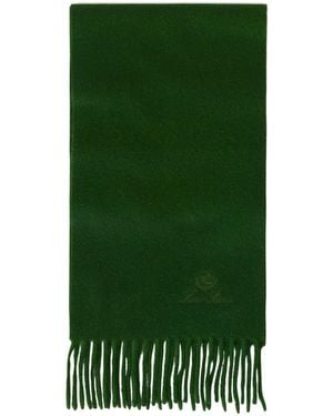 Loro Piana Unita Logo Cashmere Scarf - Green