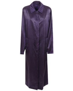 Dries Van Noten Raltonas Long Coat - Purple