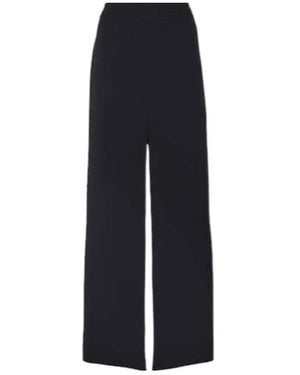 Safiyaa Elowen High-Waisted Crepe Maxi Skirt - Blue