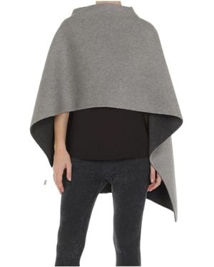 Alberta Ferretti Asymmetrical Cape - Gray
