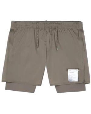 Satisfy Techsilk 8' Layered Performance Shorts - Grey