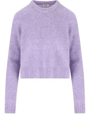 Celine Crewneck Jumper - Purple