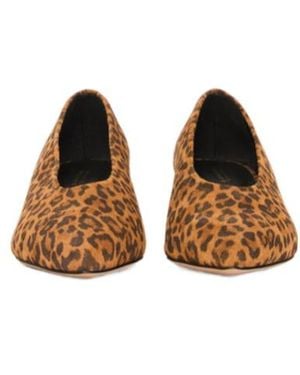 Isabel Marant Leopard Printed Court Shoes - Brown