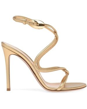 Gianvito Rossi 105Mm Mamba Sandals - Metallic