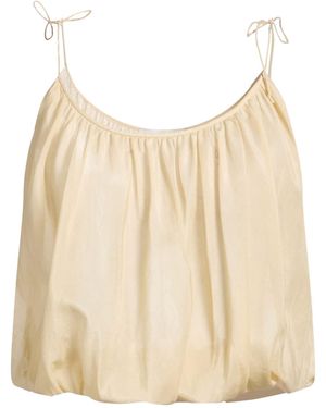 Tory Burch Solid Color Sleeveless Top - Natural