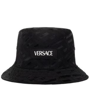 Versace La Greca Bucket Hat - Black