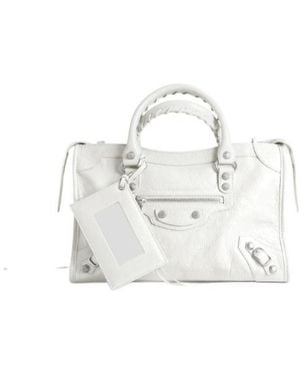 Balenciaga Le City Small Shoulder Bag - White