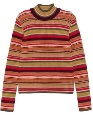 Dries Van Noten Ribbed Wool Sweater - Red