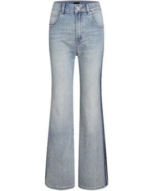 LIU REGALI Side Slit Jeans - Blue
