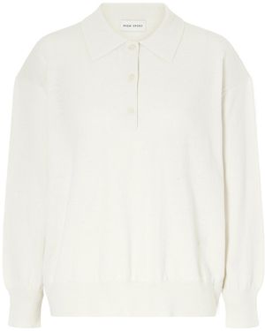 High Sport Cotton And Wool-Blend Polo Shirt - White